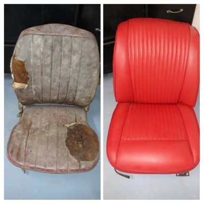 Butacas de Corvette C1 1962 Restauracion total